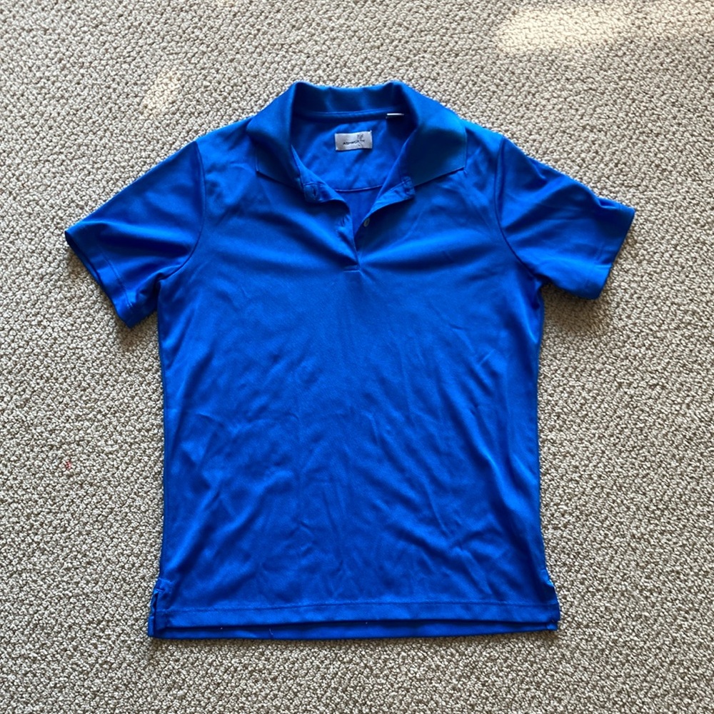 Ashworth Golf Polo Shirt Blue Size Small Like New Gear Active Top Unisex $98
